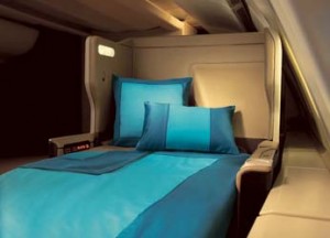 Singapore Airlines - sleeping